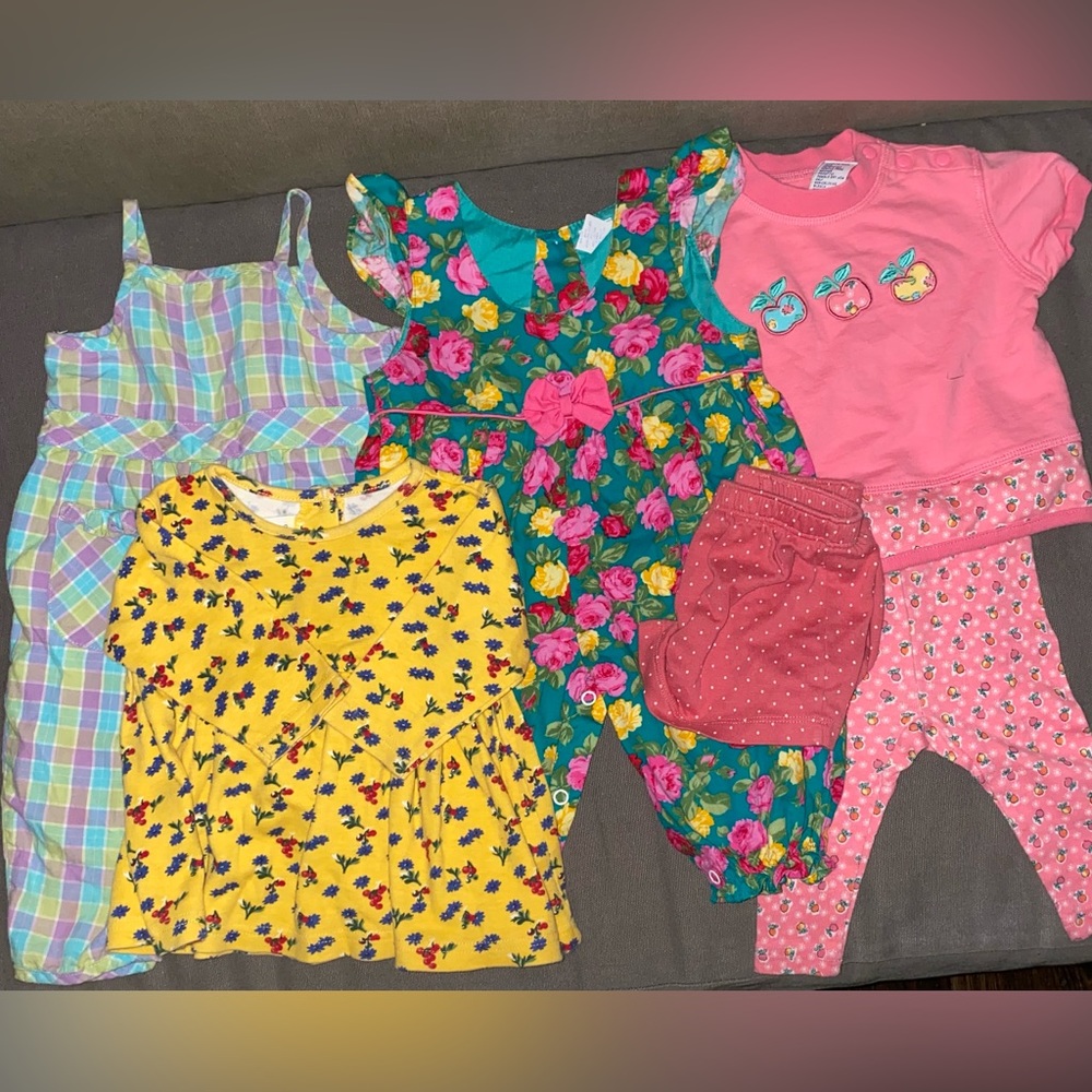 3-6 months Girl bundle set of 5 pieces